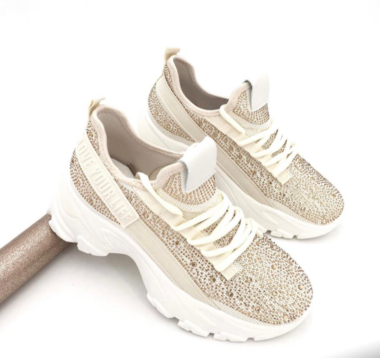 Sneaker Glitzersteine