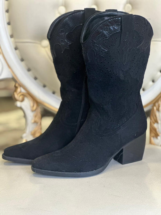 Cowboy-Stiefel Schwarz