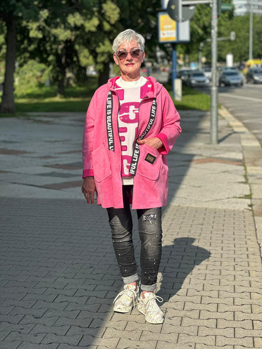 Übergang Jacke Velours