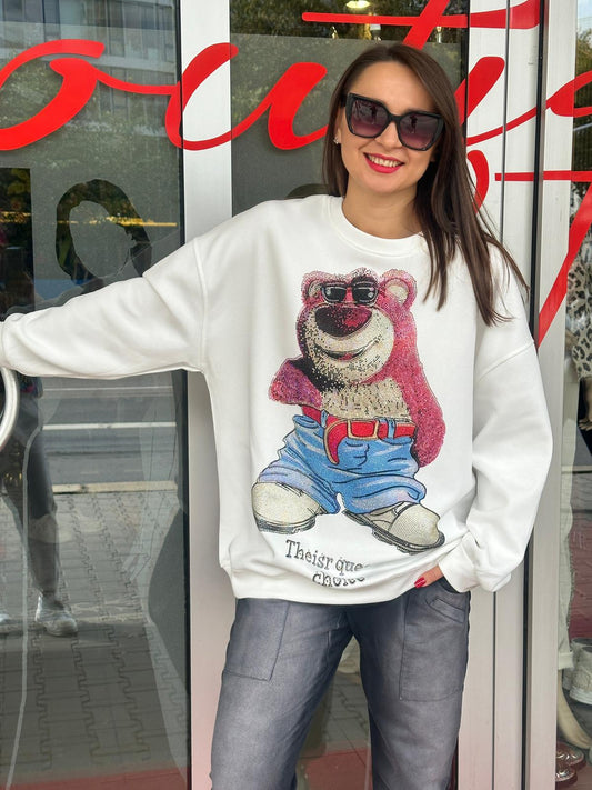 Hoodie mit pink Beer